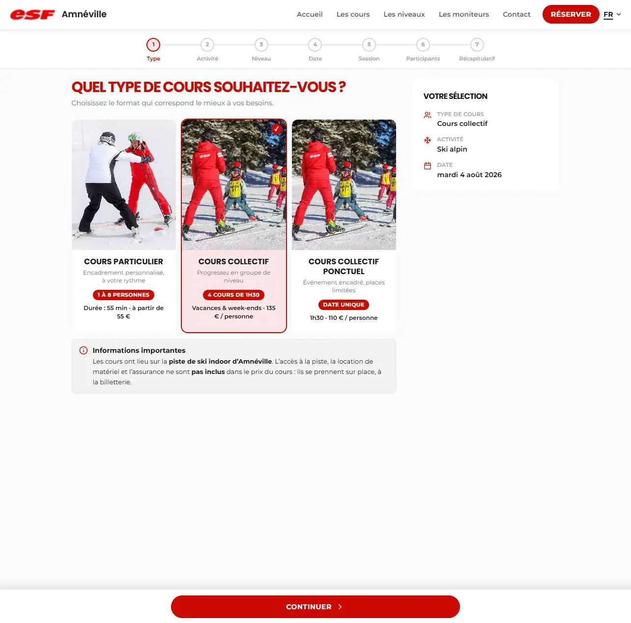 Le site de ESF Amnéville – Ski Indoor
